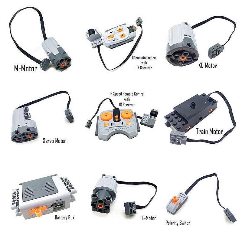 Lego Set Technic - ชิ้นส่วนเทคนิค มอเตอร์ มัลติพาวเวอร์ฟังก์ชัน 8293 8883 เครื่องมือ