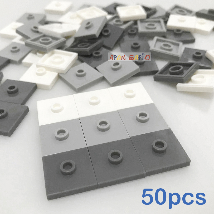 Lego Set Creator - 50pcs DIY Building Blocks นูนที่นั่งอิฐ 2x2