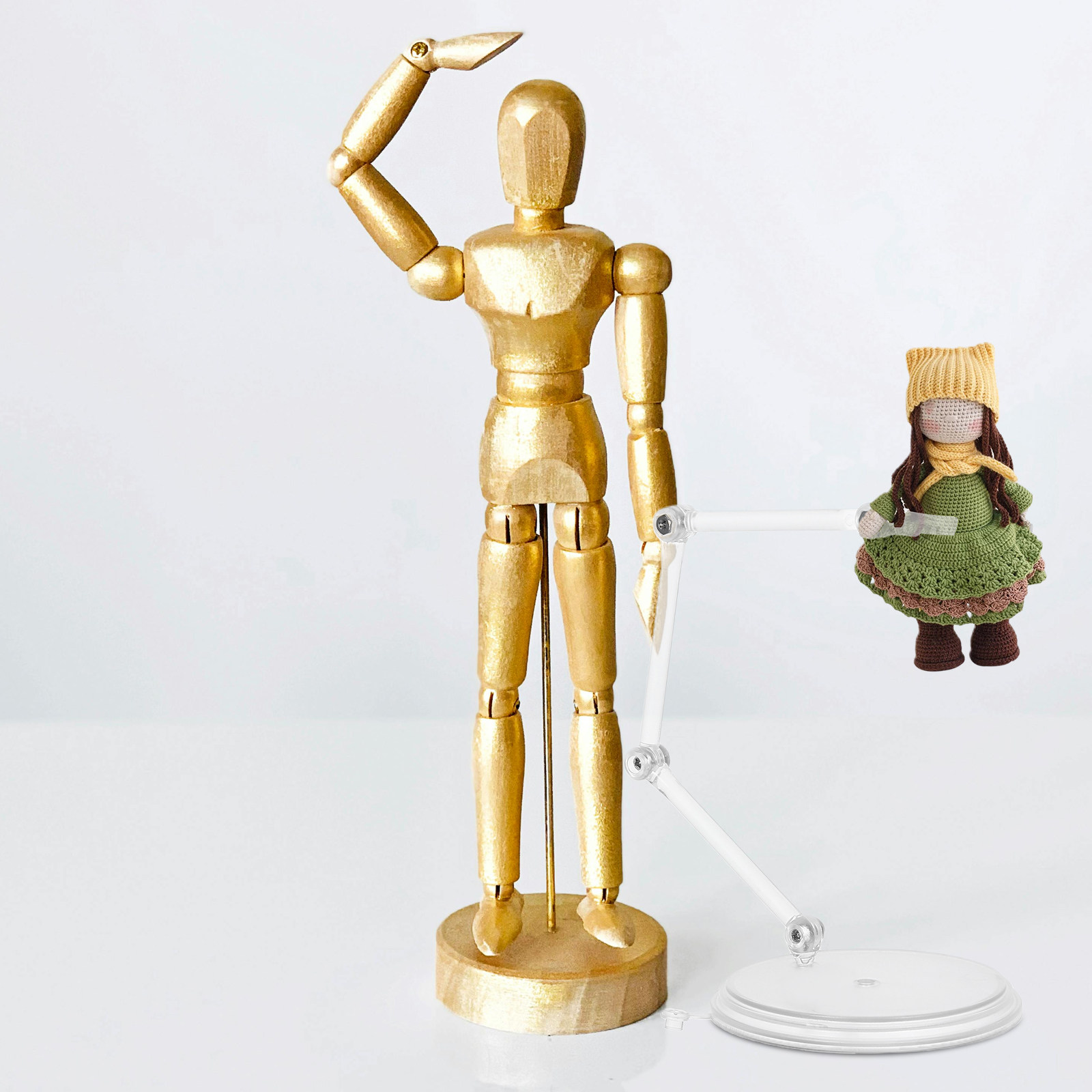 ขาตั้งใสแบบปรับได้ 3 ชิ้น ดีไซ - Action Figure Stand บทวิจารณ์และราคา