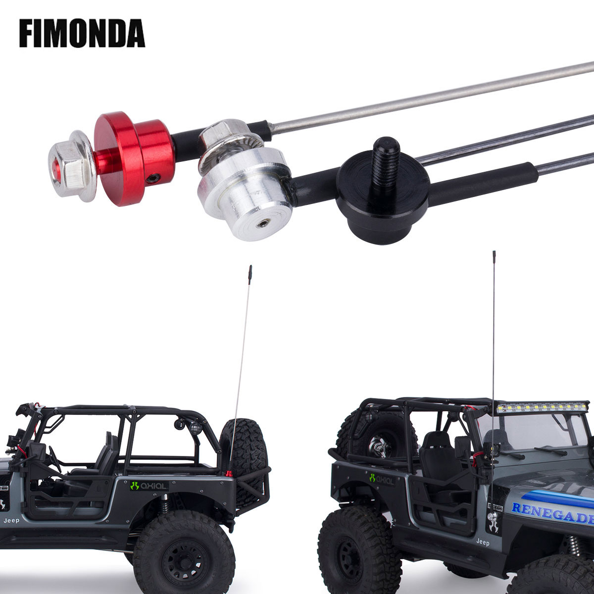 50 ซม.โลหะปรับจําลองเสาอากาศแท - Tamiya Model Rc Car บทวิจารณ์และราคา